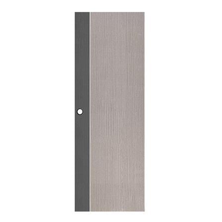 ประตูห้องน้ำ UPVC ECO-DOOR PB1 70X200 ซม. สีเทา ทูโทน เจาะลูกบิด