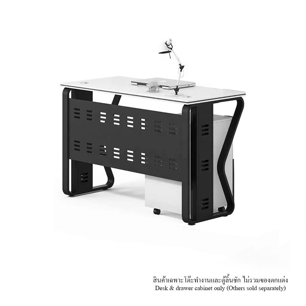 [Pre-order] โต๊ะทำงาน PROMA-POD-08-01 ขาว/ดำ_0
