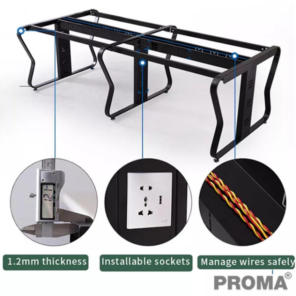 [Pre-order] โต๊ะทำงาน PROMA-POD-08-01 ขาว/ดำ_6