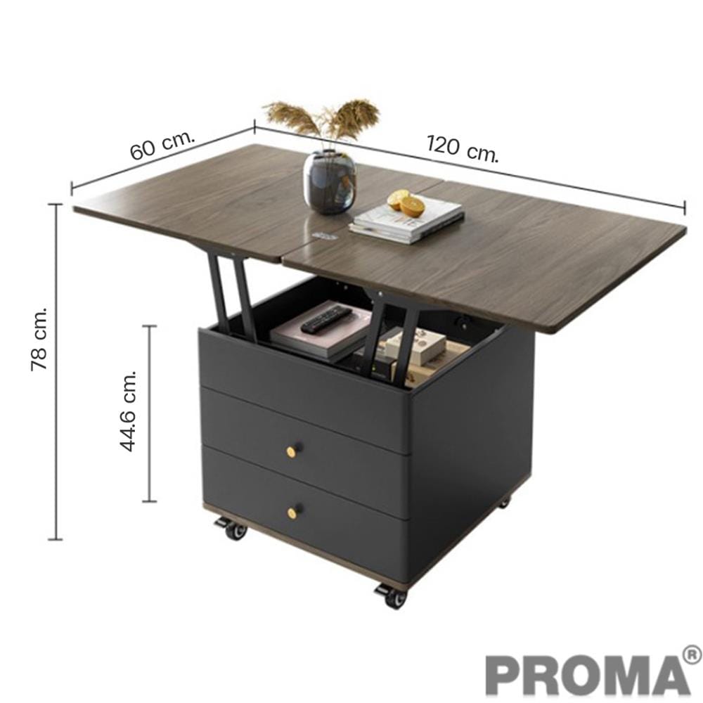 โต๊ะข้าง PROMA-ST-004B สีดำ_4