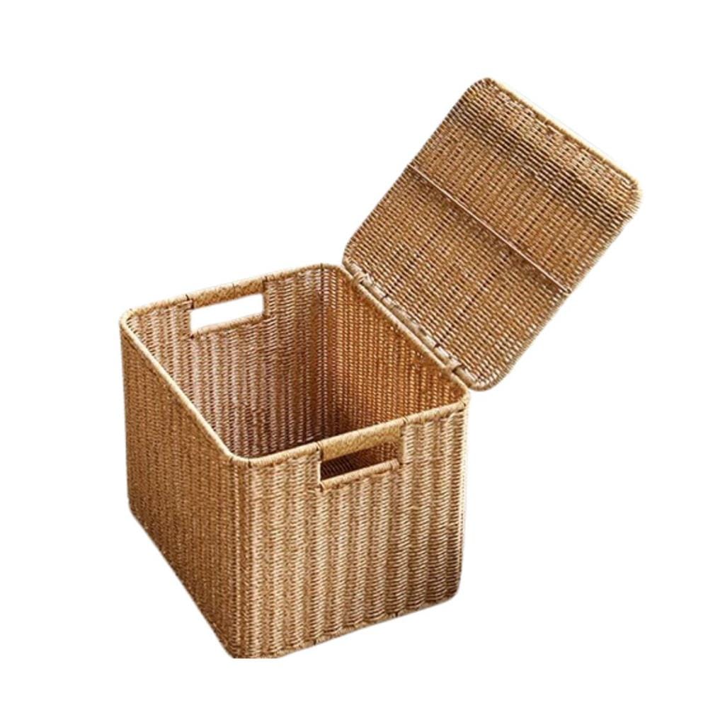 กล่อง หวายสังเคราะห์ TP0866-03 น้ำตาลอ่อน 44x30x29 ซม._1