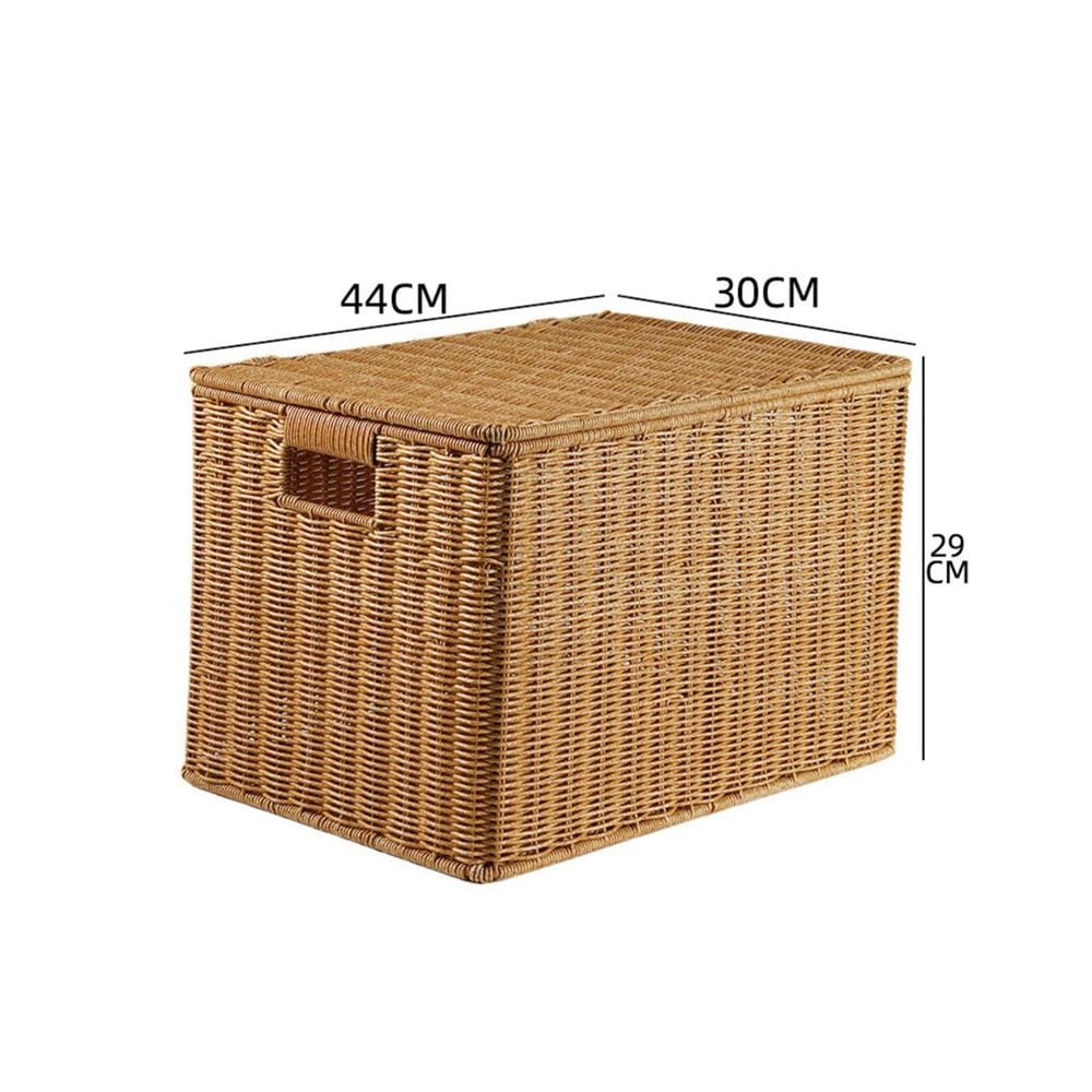 กล่อง หวายสังเคราะห์ TP0866-03 น้ำตาลอ่อน 44x30x29 ซม._4