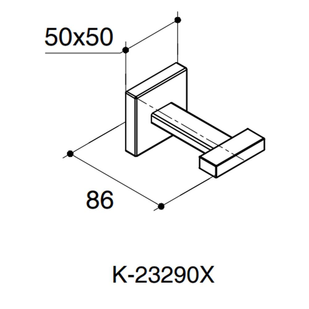 ขอแขวนผ้า KOHLER K-23290X-CP สีโครม