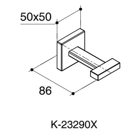 ขอแขวนผ้า KOHLER K-23290X-CP สีโครม_1