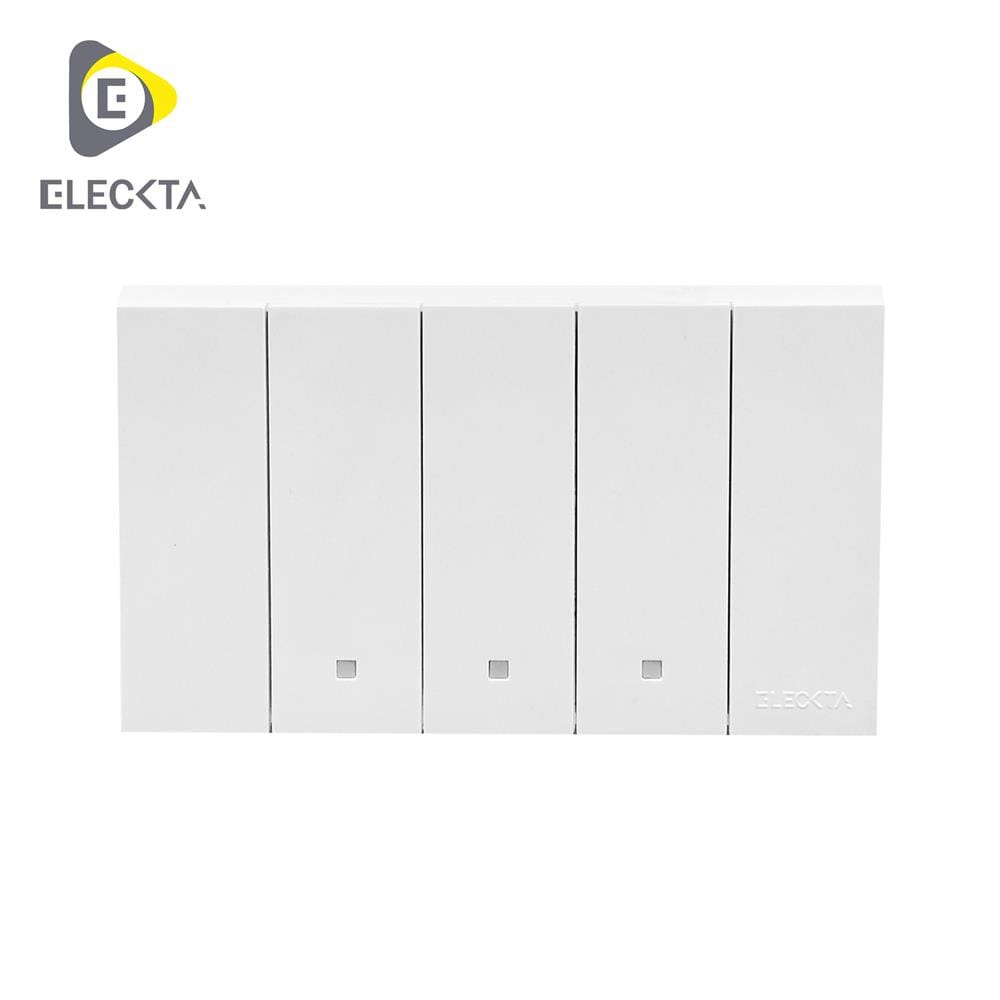 ชุดสวิตช์ 1 ทาง 3 ช่อง ELECKTA VERVE สีขาว_0