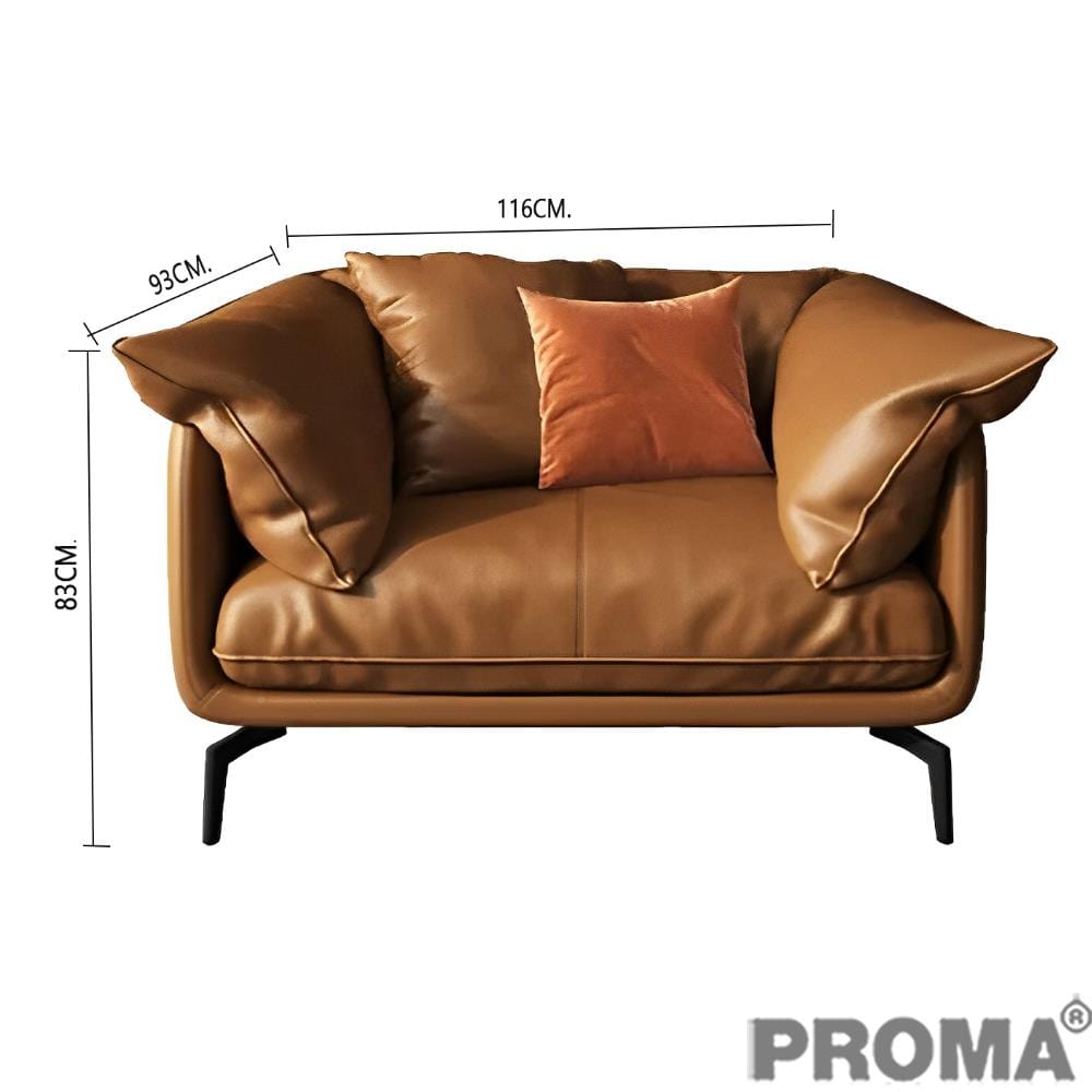 [Pre-order] โซฟา 1 ที่นั่ง PROMA-SF27S1 สีน้ำตาล_1