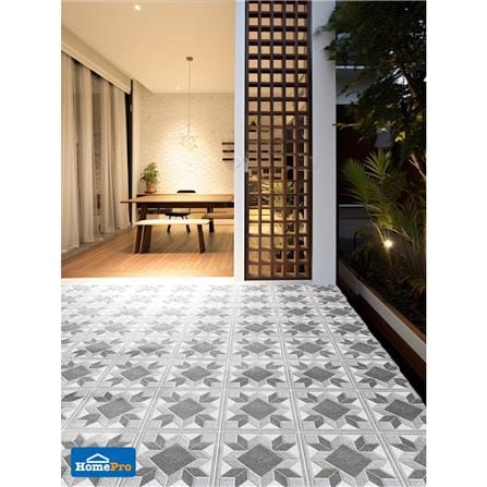 กระเบื้องพื้น 40x40 ซม. TARA สแควร์ บ๊อกซ์ เทา 0.96 ตร.ม._1