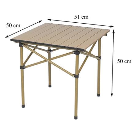 โต๊ะพับเหล็กตั้งแคมป์ SPRING LIGHT WOOD 50 ซม. สีน้ำตาลอ่อน_12