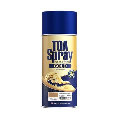 สีสเปรย์ TOA GE234 สี SWISS GOLD 400 ซีซี_0