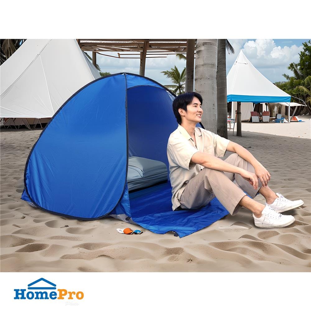 เต็นท์ชายหาด SPRING LIGHT WOOD 165x145 ซม. สีน้ำเงิน