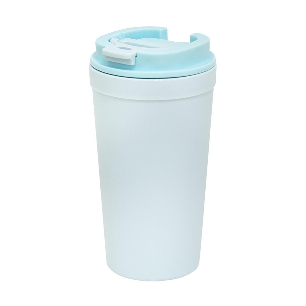 แก้วน้ำมีฝา 0.6 ลิตร DOUBLE LOCK FLIP&SIP NO.1802 สีฟ้า