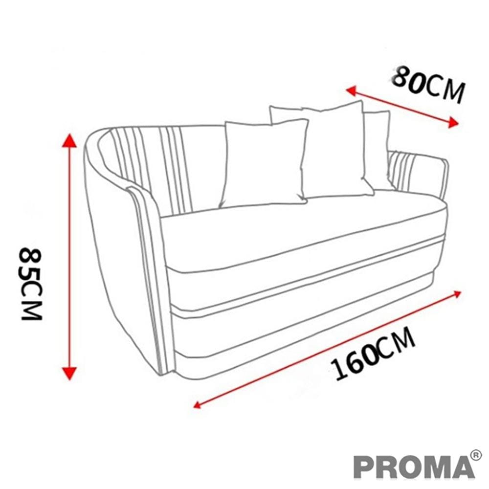 [Pre-order] โซฟา 2 ที่นั่ง PROMA-VIVA CHARIA สีเทา_2