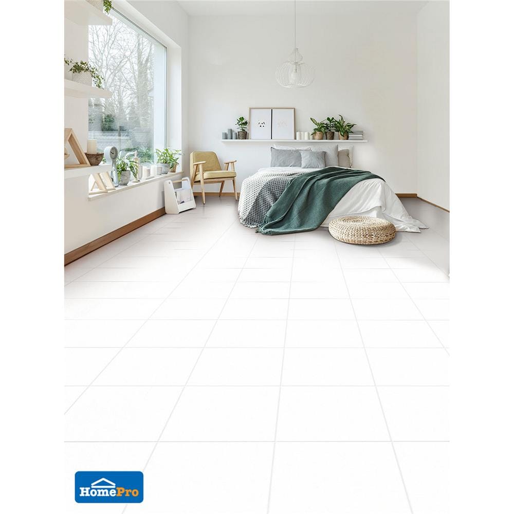 กระเบื้องพื้น 12x12 นิ้ว DURAGRES ดูรา ขาว A 1 ตร.ม.
