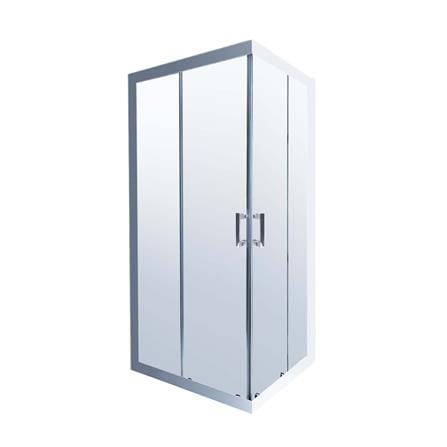 ฉากกั้นอาบน้ำ I-SPA I-SQU003GWH  90x90x190 ซม. สีขาว_0