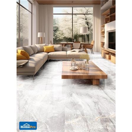 กระเบื้องพื้นพอร์ซเลน 80x160 ซม. TARA เมลิไลท์ ขาว 2.56 ตร.ม._3