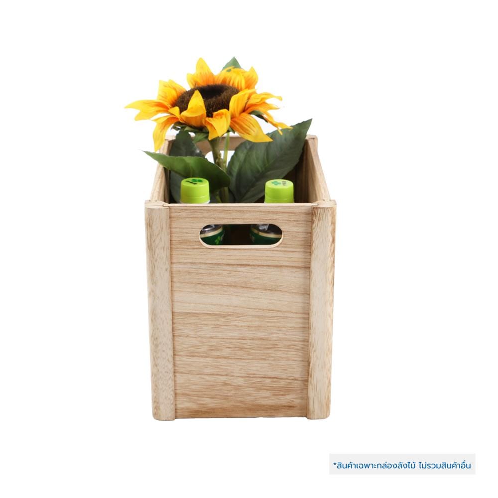 กล่องลังไม้ STACKO DIY M 19x26x24 ซม. สีน้ำตาล