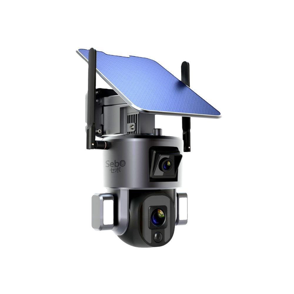 กล้องวงจรปิดไร้สายโซลาร์เซลล์ รุ่น WIFI SEBO EIZEN 4K DUO 10X OPTIC ZOOM_1
