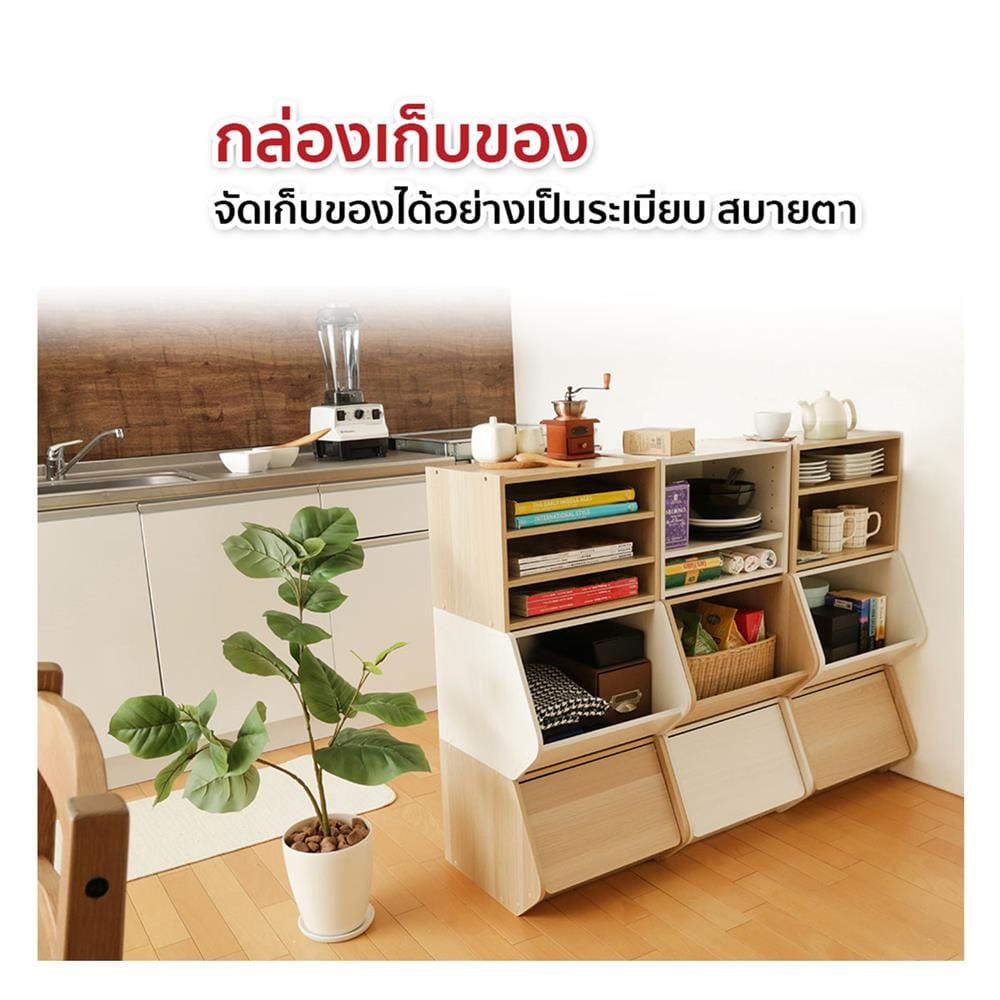 กล่องเก็บของ IRIS OHYAMA STB-400D สีขาว