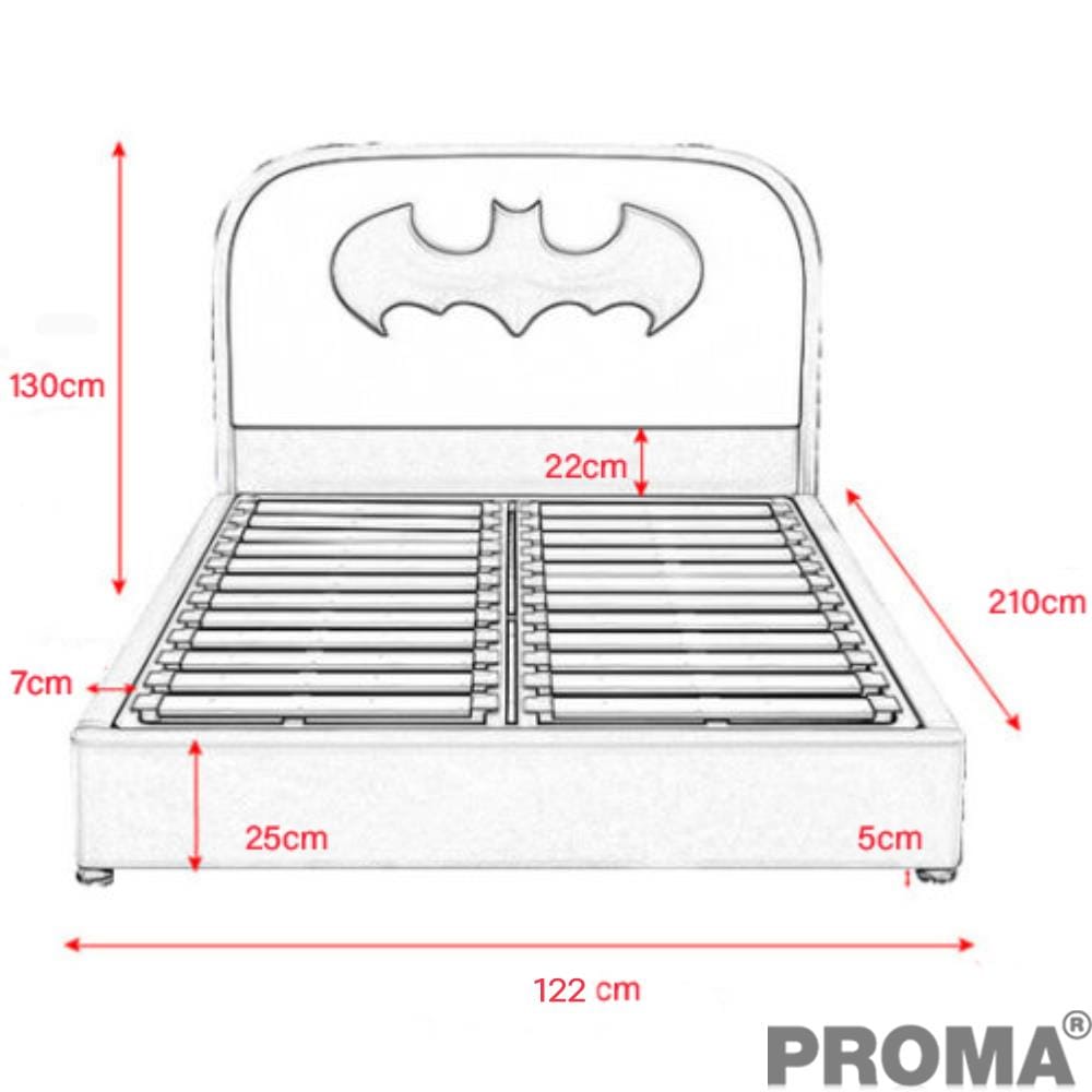  [Pre-order] เตียงเด็ก 3.5 ฟุต PROMA-B26 สีน้ำเงิน_2