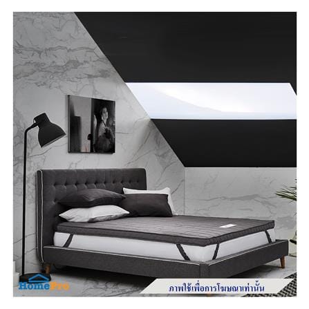 แผ่นรองนอน 3.5 ฟุต LOTUS SILVER SKY สีเทาเข้ม_3