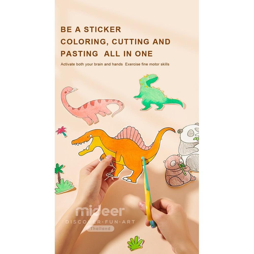กระดาษระบายสี MIDEER DINOSAURS MD3302_7