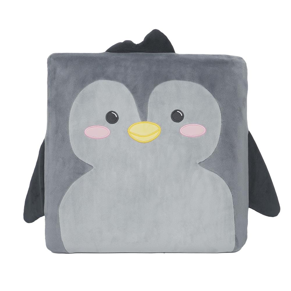 เบาะรองนั่ง HOME LIVING STYLE PENGUIN 16X16 นิ้ว สีเทา