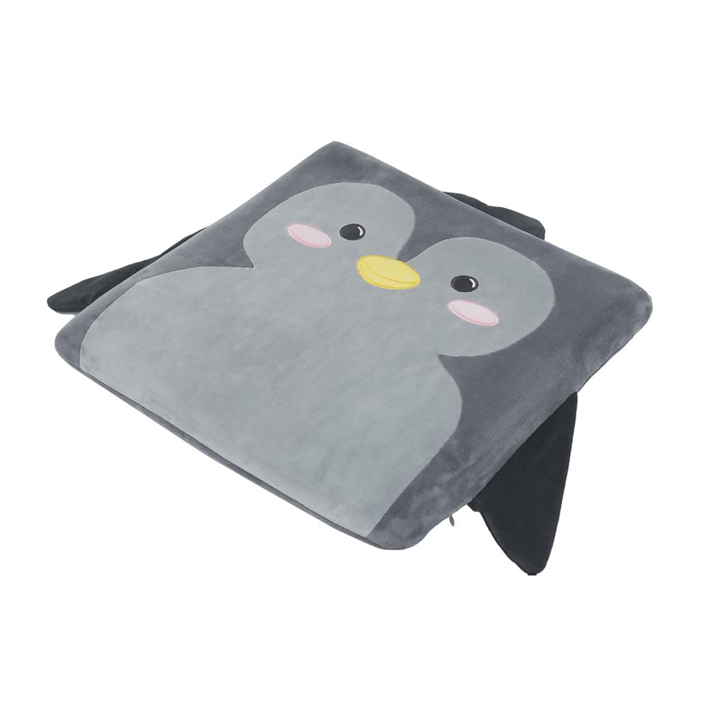 เบาะรองนั่ง HOME LIVING STYLE PENGUIN 16X16 นิ้ว สีเทา