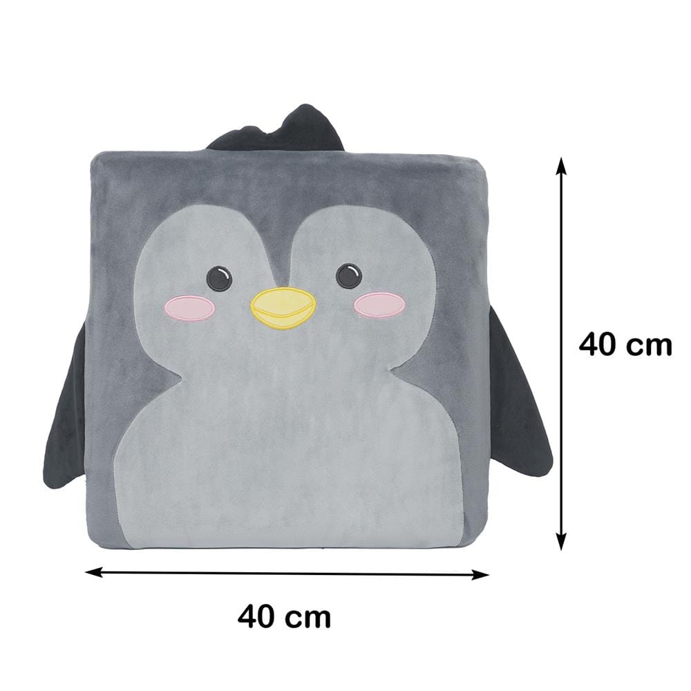 เบาะรองนั่ง HOME LIVING STYLE PENGUIN 16X16 นิ้ว สีเทา