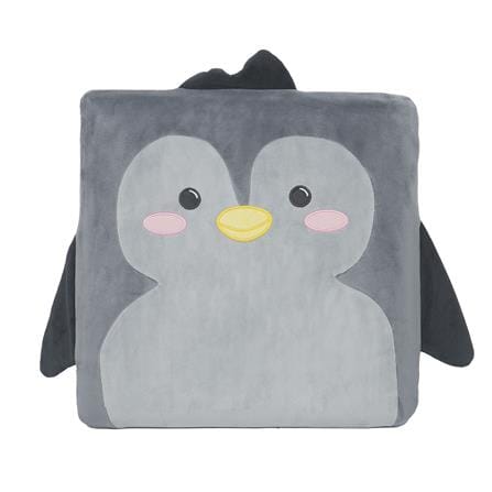 เบาะรองนั่ง HOME LIVING STYLE PENGUIN 16X16 นิ้ว สีเทา_0