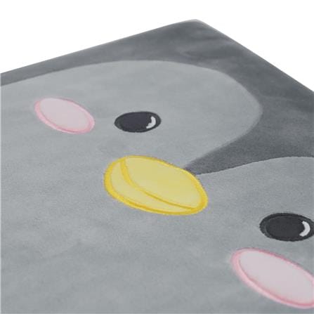 เบาะรองนั่ง HOME LIVING STYLE PENGUIN 16X16 นิ้ว สีเทา_4