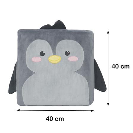 เบาะรองนั่ง HOME LIVING STYLE PENGUIN 16X16 นิ้ว สีเทา_6