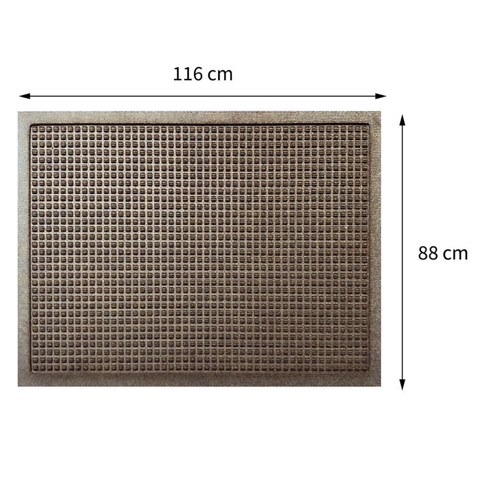 พรมเช็ดเท้าดักฝุ่น KLEEN-TEX WHII 116X88 ซม. สีน้ำตาล