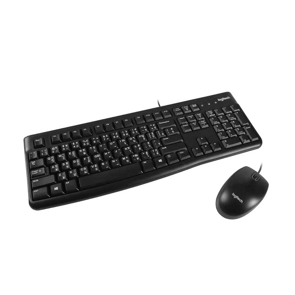 ชุดเมาส์และคีย์บอร์ด LOGITECH MK120 สีดำ