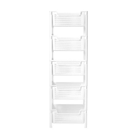 ชั้นวางของ 5 ชั้น STACKO PURE 40.7x32.7x125 ซม. สีขาว_2