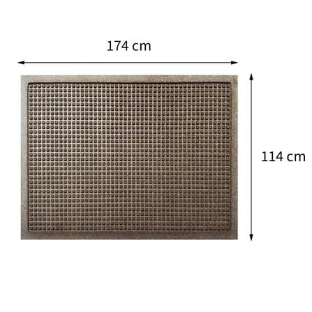 พรมเช็ดเท้าดักฝุ่น KLEEN-TEX WHII 114X174 ซม. สีน้ำตาล_7