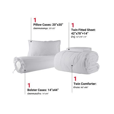 ชุดผ้าปูที่นอน 3.5 ฟุต 4 ชิ้น FROLINA MICROTEX SF021_2