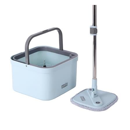 ชุดอุปกรณ์ถังปั่นพร้อมไม้ม็อบ WILMA SEPARATE WATER สีฟ้า_2
