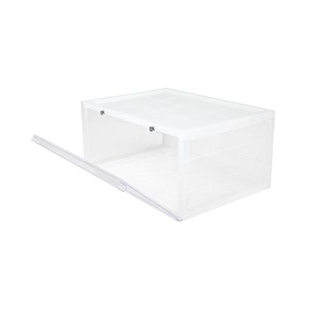 กล่องรองเท้าเปิดข้าง STACKO D.I.Y MAGNETIC LOCK 37x28x18.3 ซม. สีใส_2