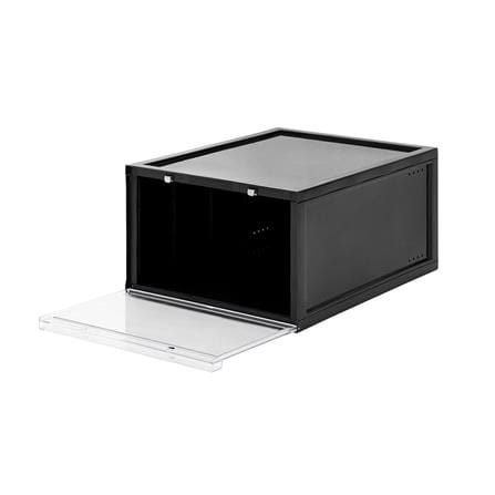 กล่องรองเท้า STACKO D.I.Y MAGNETIC LOCK 28x37x18.3 ซม. สีดำ_2
