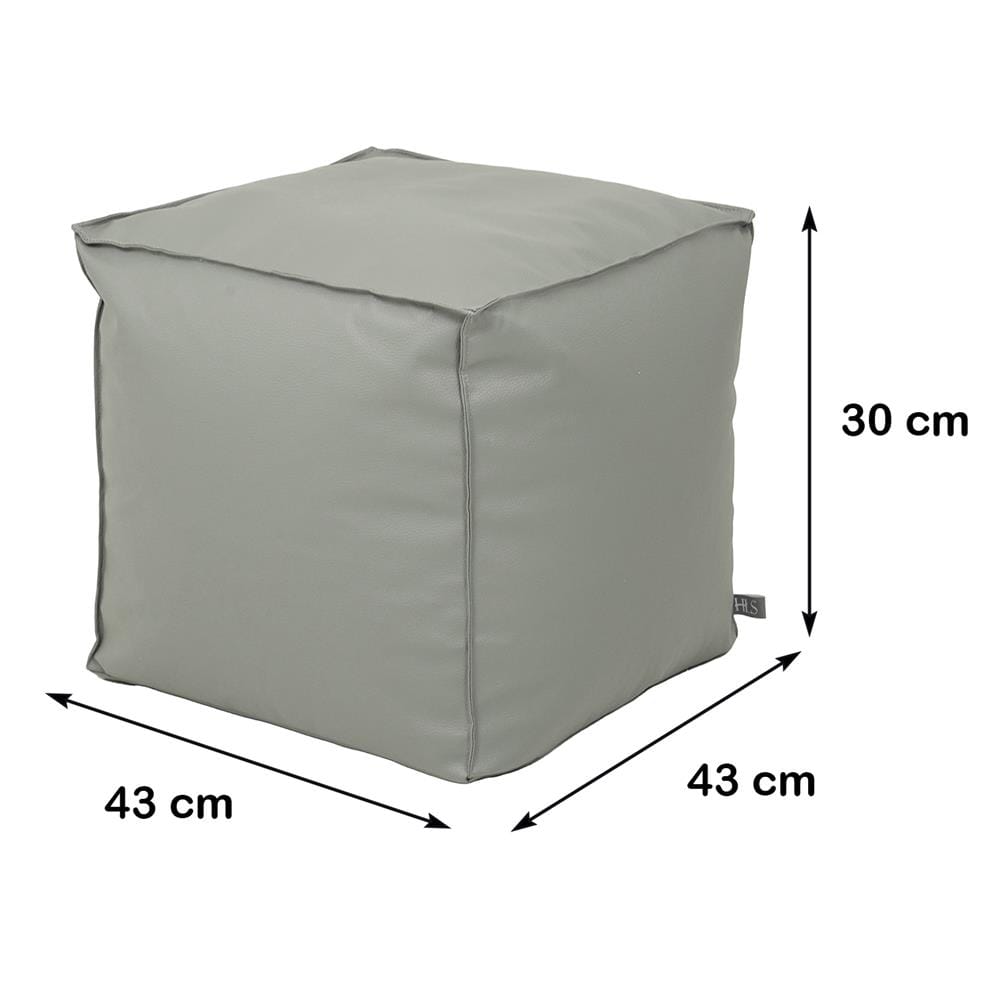 เบาะรองนั่ง HOME LIVING STYLE CUBE 17X17 นิ้ว สีเทา
