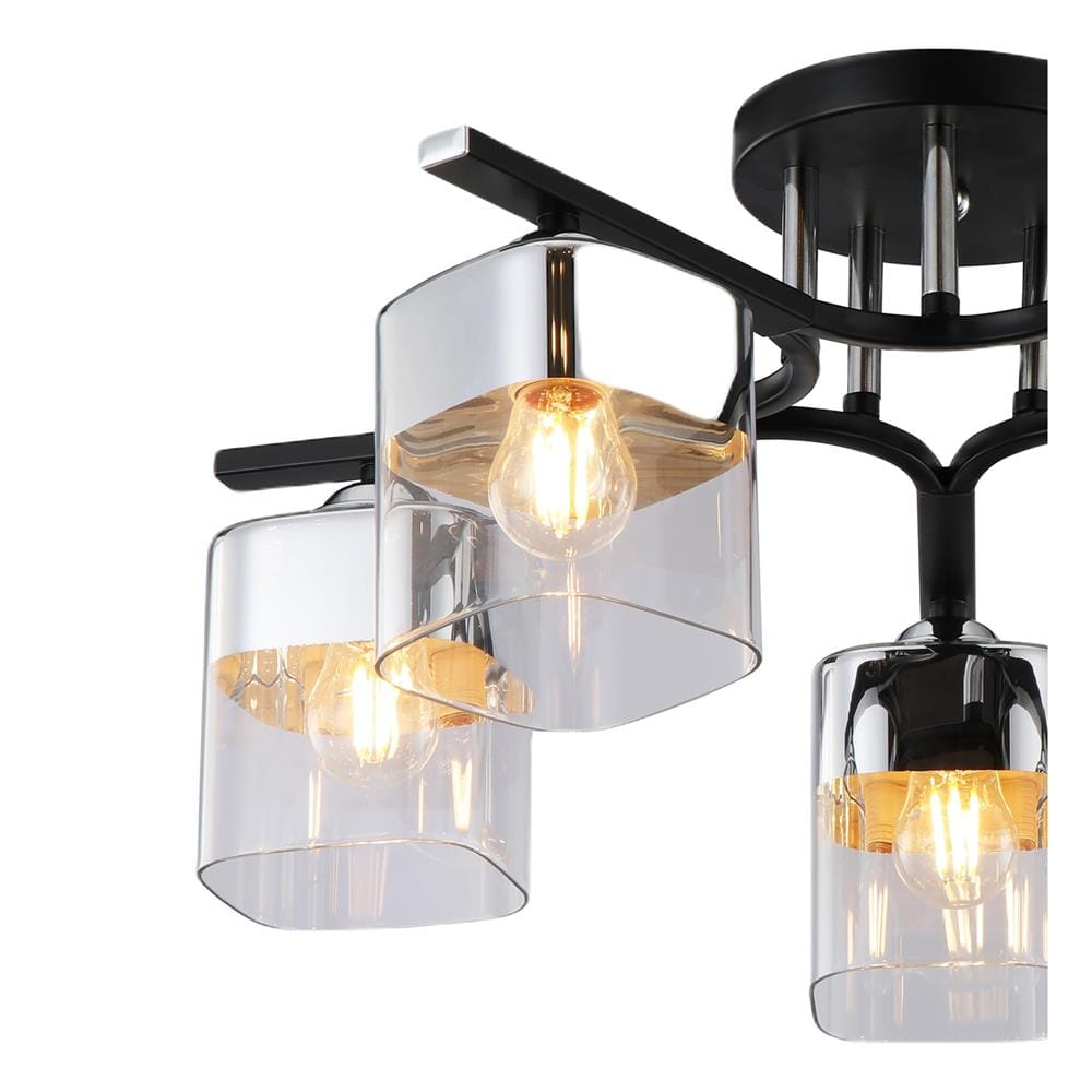 ไฟถาด NEOLIGHT 6409-5 สีดำ/เงิน/ขาว 5 หัว