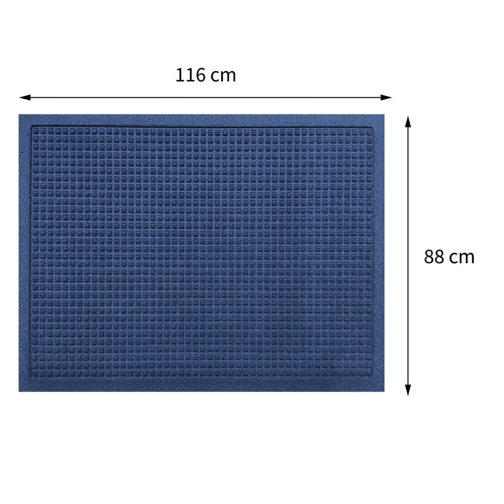 พรมเช็ดเท้าดักฝุ่น KLEEN-TEX WHII 88X116 ซม. สีกรมท่า