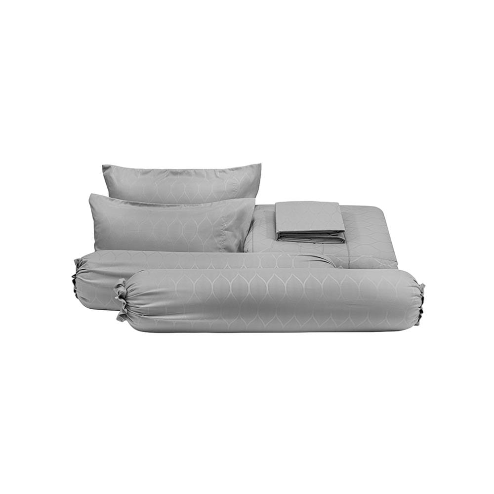 ชุดผ้าปูที่นอน 6 ฟุต 6 ชิ้น PICASSO CLASSIC STYLE สี COPEN GREY