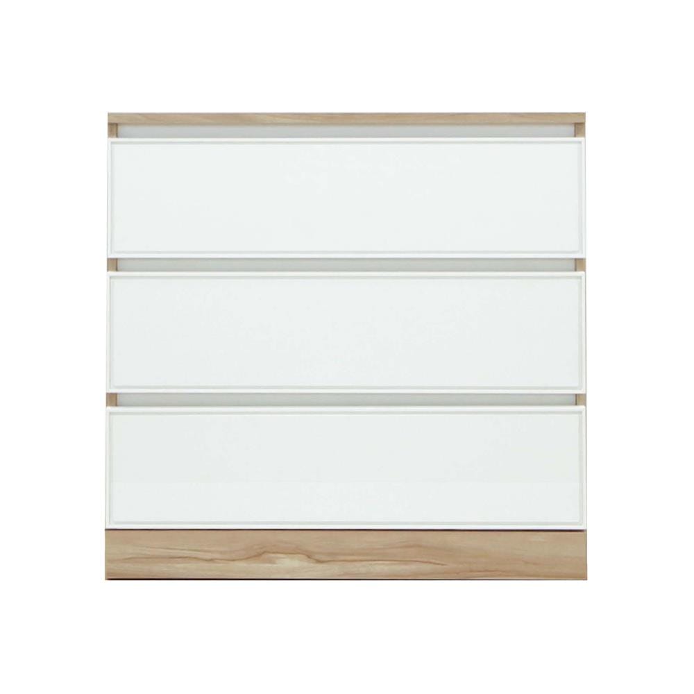 ตู้ลิ้นชัก 3 ลิ้นชัก BURO ANTARES LC80 DW สีอโรม่าโอ๊ค/ขาว