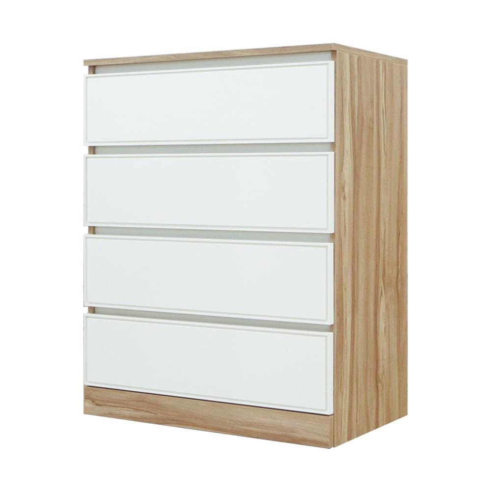 ตู้ลิ้นชัก 4 ลิ้นชัก BURO ANTARES LC80 DW สีอโรม่าโอ๊ค/ขาว