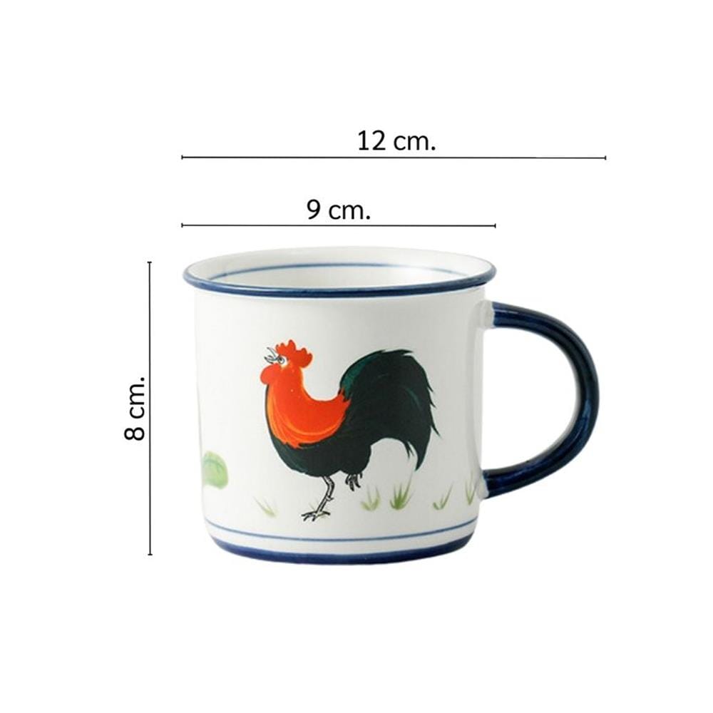 ถ้วยหู PORCELAIN 350 มล. KECH CHICK