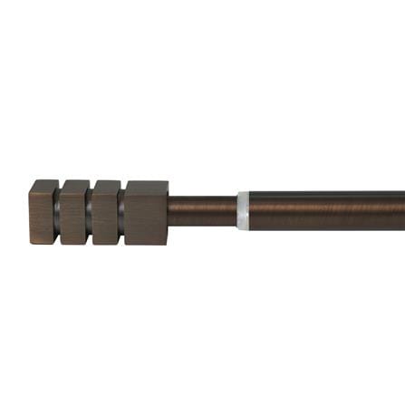 รางเหล็ก ยืดหด HOME LIVING STYLE STICK 120-210 ซม. สีน้ำตาล_0