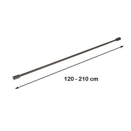 รางเหล็ก ยืดหด HOME LIVING STYLE STICK 120-210 ซม. สีน้ำตาล_5