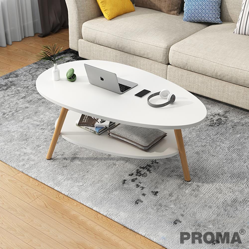 [Pre-order] โต๊ะกลาง PROMA-CTB-64W ขาว/เหลือง_3