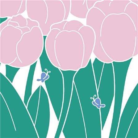 มู่ลี่ PVC HOME LIVING STYLE TULIP 80X200 ซม. สีขาว/เขียว/ชมพู_2